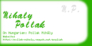 mihaly pollak business card